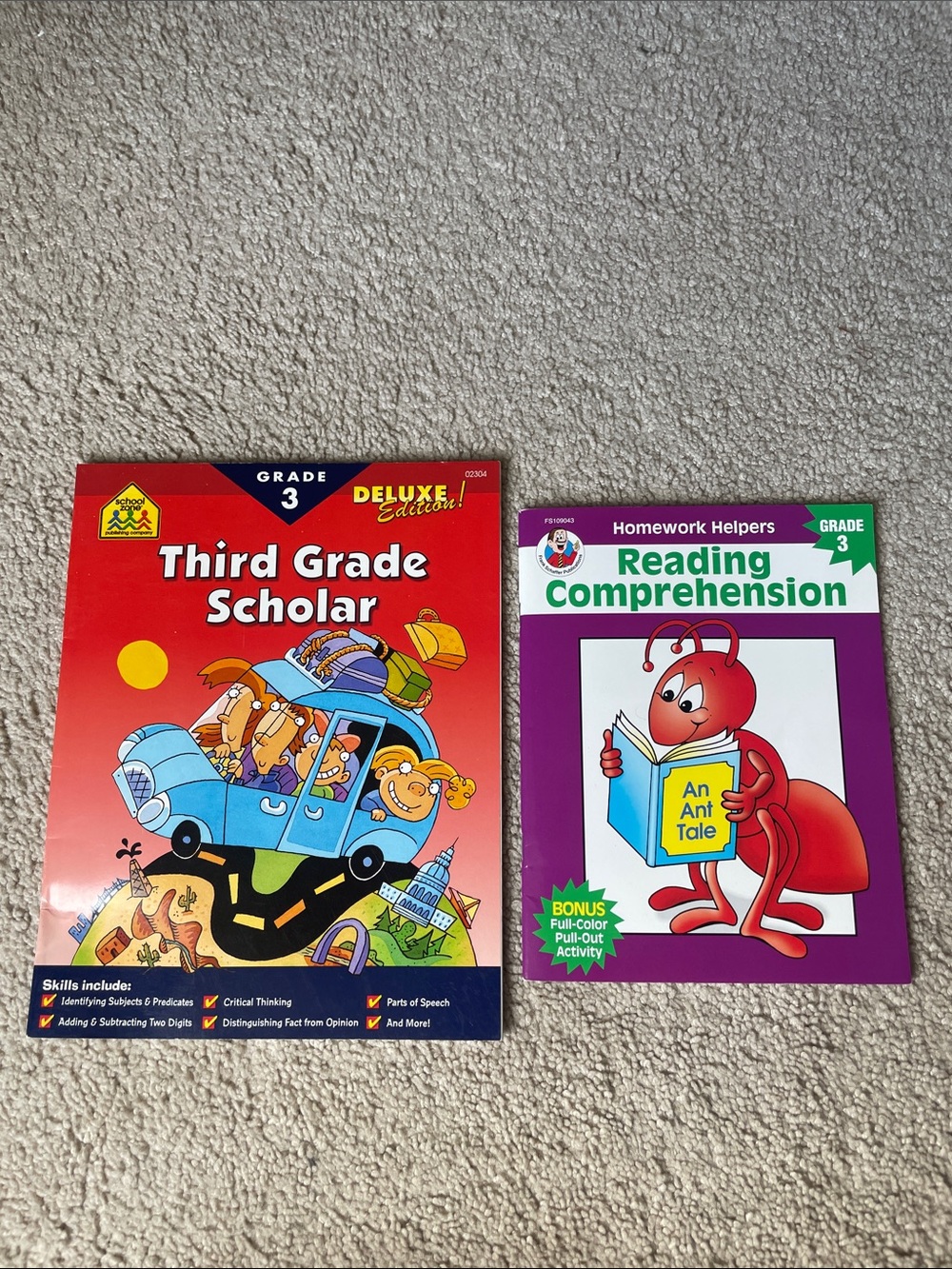 Third Grade Scholar & Reading Comprehension Workbook Set